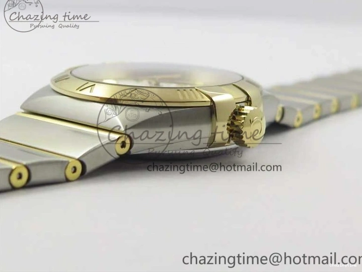 0208 Stylish Constellation 38mm SS RG VSF 1:1 Best Edition WhiteTextured Dial on SS RG Bracelet A8500 Super Clone 7921